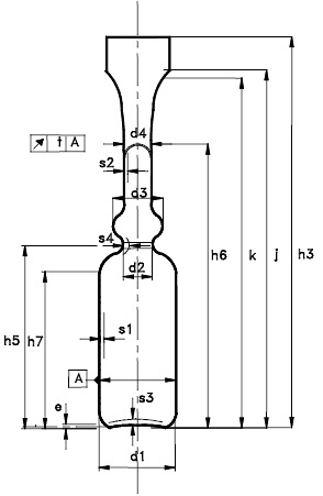 Fiala Tipo Hodes Lang Disegno Tecnico